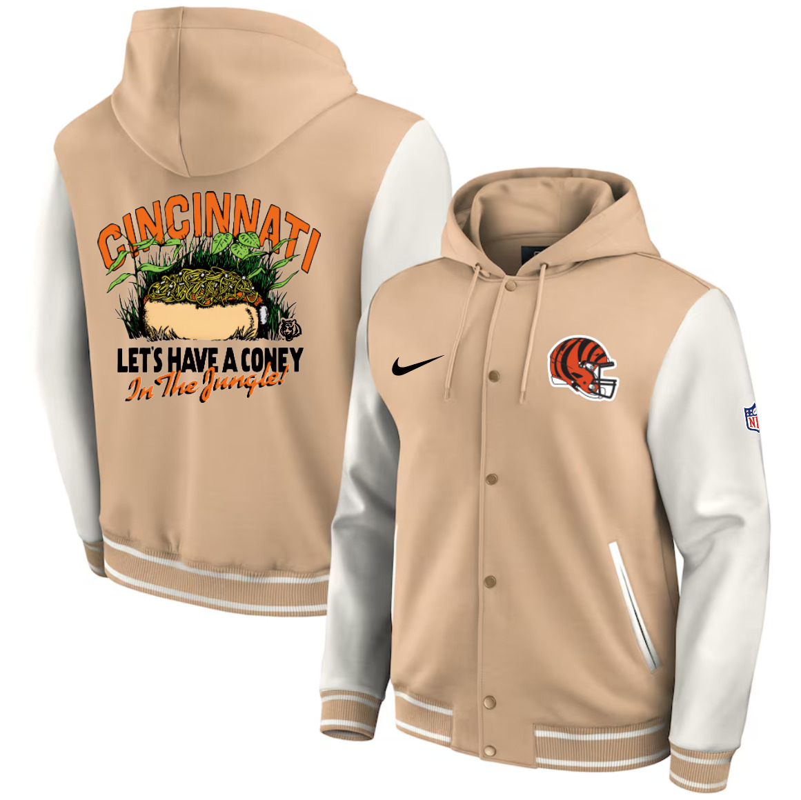 Men 2025 NFL Cincinnati Bengals jacket syle 1
